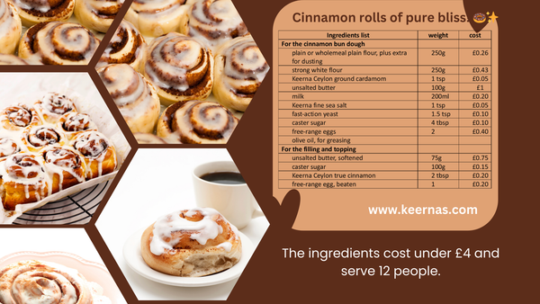 Ceylon's authentic cinnamon-infused cinnamon rolls